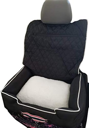 PetBed2GO, GMC, Черна Възглавница за легла за домашни любимци и на Калъф за столче за кола, 26x20x6, 3,5 килограма