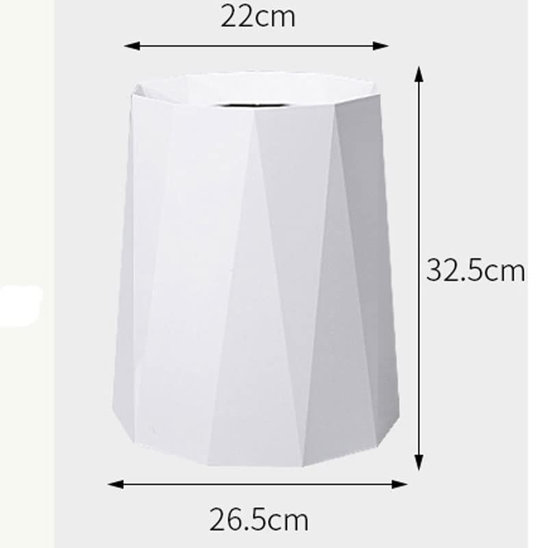 UXZDX Вграден Просто кофа за Боклук, за да Спални, Хол, Творческа Многофункционално кофа за Боклук Без капачки (Цвят: металик, Размер: 26.5*22*32.5 см )