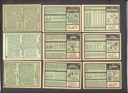 1971 O-Pee-Chee G/VG средната страна по хокей на карти-ниско качество от 125 различни карти BV над 657 долара D72056 С оценката G / VG - Грозен хокей карта
