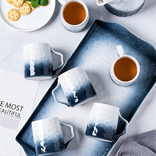 чай градиентный керамични чай чаша за вода кана студен чайник с тавата домакински комплект чаши за следобеден чай набор от