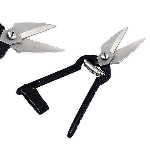 LAJA внася -Ножици за загниване на ръцете - Ножици за стригане на овце - Ножици за подрязване на копита-Остри ножове черен цвят