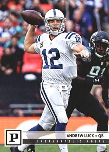 2018 Панини Футбол NFL 124 Андрю Лак Официалната търговска картичка Indianapolis Colts