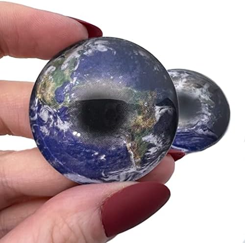 Earth Свят на Стъклени Кабошонов за производство на Суспензии, Увити Тел за Бижута, Изкуствена Таксидермии или Скулптури (10 мм)