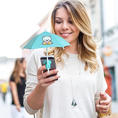 2022 Симпатичен държач за мобилен телефон с чадър от слънцето - [Защита от отблясъци] - Поставка за чадър от телефона на присоске