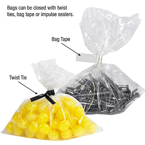 Плоски найлонови торбички марка Partners PPB1086, 4 Мил., 18 x 22, прозрачно фолио (опаковка от 250 броя)