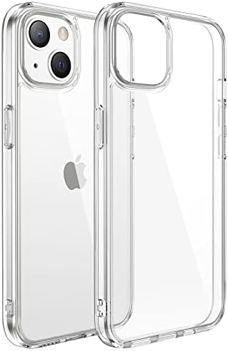 Съвместим калъф за iPhone 13 6,1 инча, Прозрачен устойчив на удари Броня със защита От Надраскване, HD Прозрачен Течен Силикон устойчив на удари Тънък Защитен Калъф