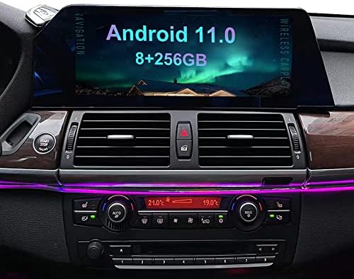 ZWNAV 12,3-Инчов екран с нож Android 11 Авто Стерео за BMW Серия 5 F10 NBT 2013-2017, 6 GB 128 Gb NBT Безжичен CarPlay GPS Навигация 4G