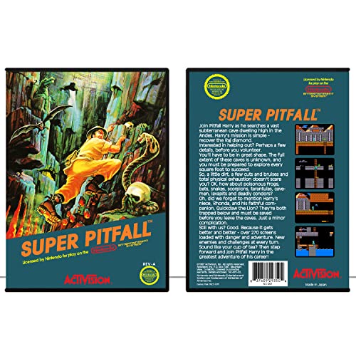 Супер Pitfall | (NESDG) Развлекателна система на Nintendo - Само калъф за игри - Без игри