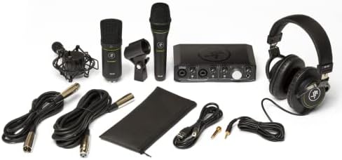 Комплект Mackie Продуцент с интерфейс Onyx Продуцент, динамичен микрофон EM89D, конденсаторным микрофон EM91C и слушалки MC-100.