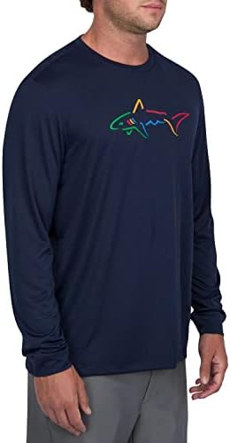 Мъжка тениска за голф Грег Норман с дълъг ръкав Performance Tee | Мъжки Ризи с дълъг ръкав | Мъжка риза с дълъг ръкав UPF 50.