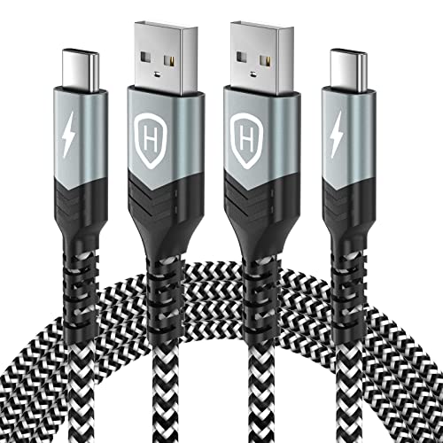 Кабел HQGC USB Type C 10 фута на 2 опаковки, за Зарядното устройство Samsung за телефон, Кабел за бързо зареждане, USB Кабел C, Дълъг Кабел