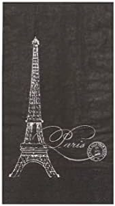 Къщи за Кърпи за Еднократна употреба Хартиени Кърпи за Ръце за Баня Парижки Интериор в Черно и Бяло Айфеловата Кула Pk 32