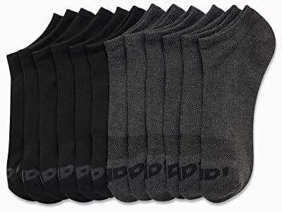 AND1 Мъжки чорапи - Спортни чорапи с дълбоко деколте върху възглавницата (12 опаковки)