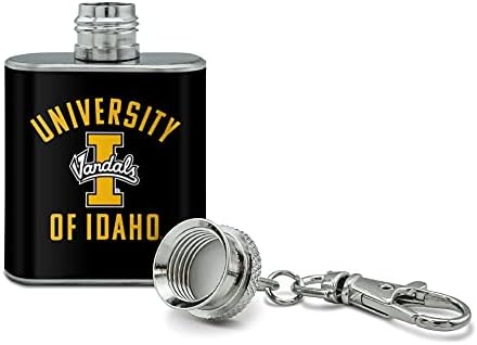 Вандали Университета на Айдахо Ключодържател с мини-Фляжкой от Неръждаема Стомана за 1 унция от неръждаема стомана