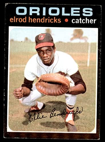 1971 Topps # 219 Элрод Хендрикс Балтимор Авлига (Бейзболна картичка), БИВШ Авлига