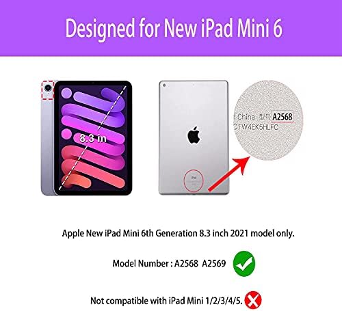 калъф за iPad Mini 6 2021 с красив цветен дизайн във формата на птици, устойчив на удари калъф за автоматично събуждане /сън и поддръжка на Touch ID за iPad Mini 6-то поколение 2021 г. ?