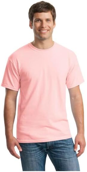 Gildan (Риза от Плътен памук G500 Светло Розов цвят X-Large