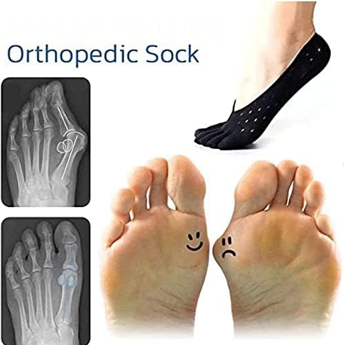 5 Двойки Ортопедични Чорапи за улесняване на Бурсита на палеца на крака, Пръсти за здравето Projoint Antibunions, Чорапи и без чорапи за мъже и Жени (Women-B)