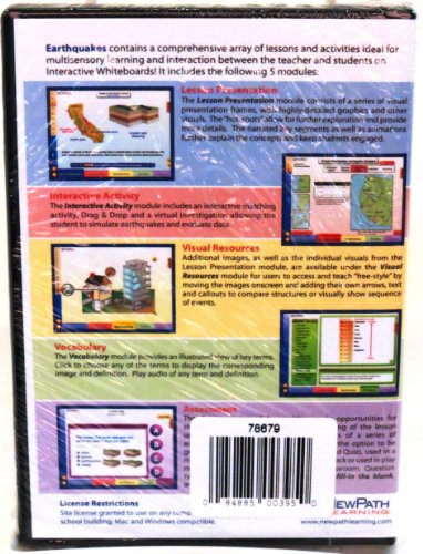 Cd-диск с лиценз сайт: Мултимедиен урок за интерактивни бели дъски, Земетресения, (78679)