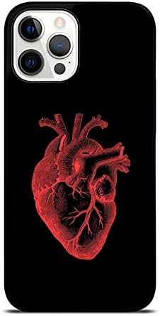 Калъф за анатомични аутопсия на сърцето, за да проучи органи в областта на научната биология - Съвместим с iPhone 14 13 12 11 X XR XS 8 7 6 6s Plus Mini Pro Max - (14)