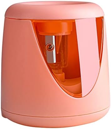 LIUZH Електрическа USB Акумулаторна Острилка за моливи, Цветни моливи, Училищни и Офис Пособия за дома (Цвят: розово-оранжево, размер: 8,5 * 6 cm)