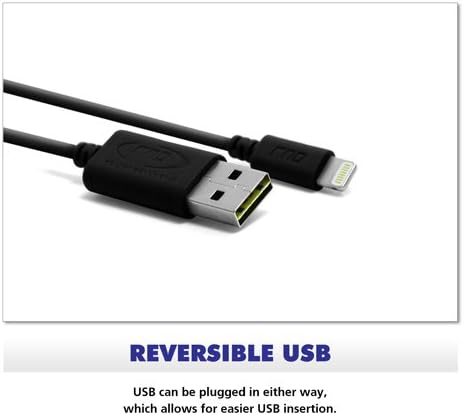 Сертифициран RND Apple кабел Lightning USB 6 фута (4 комплекта) за iPhone (XS, XS Max, XR, X, 8, 8 Plus, 7, 7 Plus, 6, 6 Plus 6S, 6S Plus), iPad (Pro, Air, Mini) и iPod (6 фута / черен)