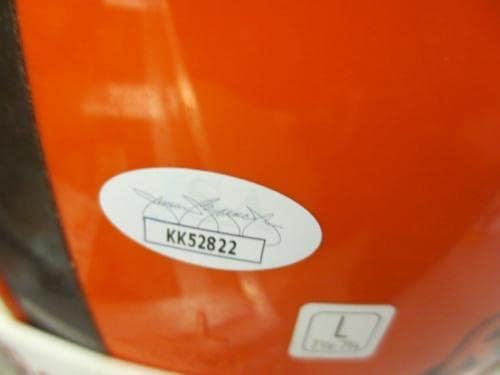Джим Браун Кливланд Браунз Подписа пълен размер Автентичен Каска JSA COA - Каски NFL С Автограф