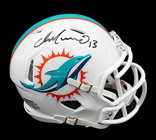 Дан Марино Подписа мини-Каска Маями Делфините Speed NFL Mini - Мини-Каски NFL с автограф