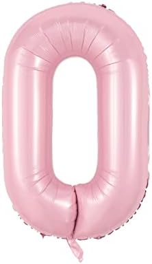 Балони с номера на рождения ден на Розови балони с номера за рожден Ден, Украсена с 40-инчови балони с номера за Партита (2)