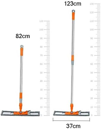 UXZDX CUJUX Моп - Въже за паркетного пол от микрофибър с Плоски наслоявания, дръжка от неръждаема стомана и удлинителем
