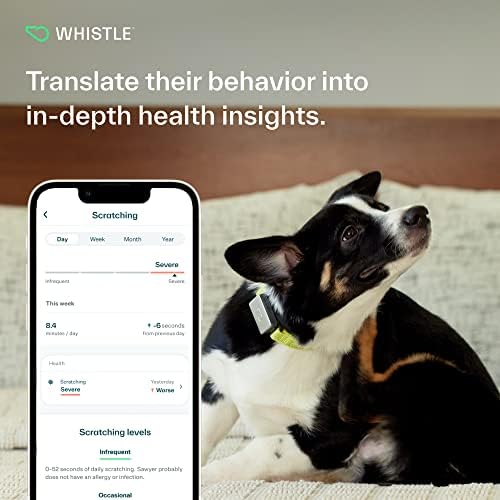 Умен нашийник за кучета с свистком GPS + Health + Фитнес, денонощен GPS следа за кучета, а също и монитор здраве и фитнес кучета,