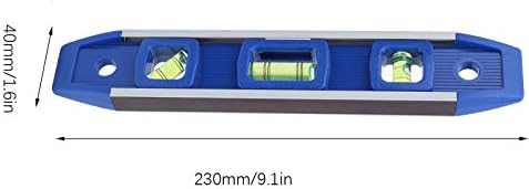 Преносим магнитен торпеден ниво на Трайни 230 мм, 3 групи за техници, електротехници за отпечатване на етикети за ключове, контакти и фасунги
