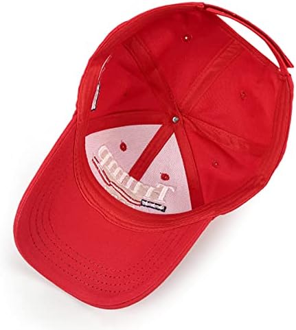 Шапка на Доналд Тръмп, Шапка за Президентските избори 2024, бейзболна шапка с бродерия Верни Америка, Шапка за Жени и Мъже, Червен