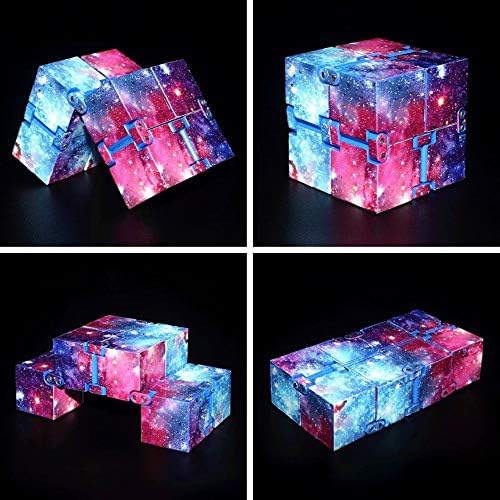 Karyees 3PCS Infinity Fidget Cube за възрастни и деца, стръмни мини-притурка-фабрика, най-добрият за облекчаване на стреса и тревожност,