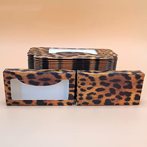 Опаковка Кутии за Мигли 100 Бр Обемни Мигли от 3D Дупки Празна Опаковка от 25 Мм Калъф носи етикет за услугата Хартия, 33, 5 бр.