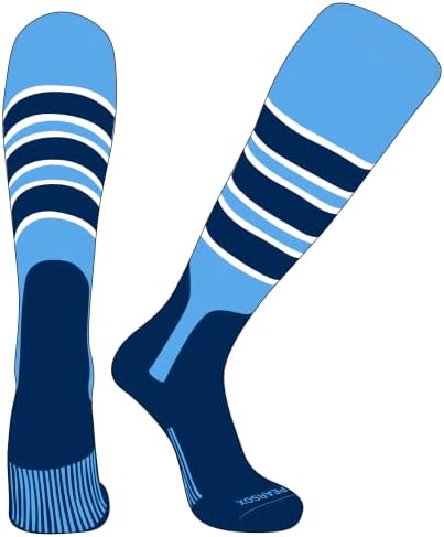 Чорапи-стремето КРУША СОКС OTC за бейзбол и софтбол (C, 7 инча), Небето-Синьо, Бяло, Тъмно синьо, Тъмно син