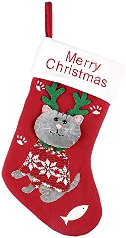 Коледен Декор Подарък Снежна Торба Чорапи Декор на Дома с Отглеждане Кученце Кэтти Начало Декор на Предната Веранда Коледна Украса