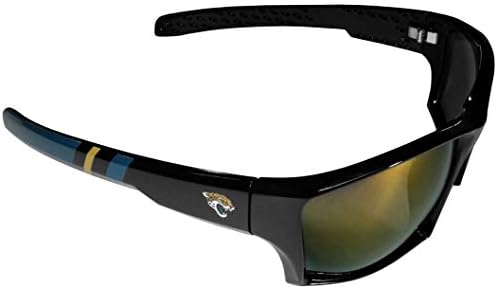 Комплект слънчеви очила и чанти Siskiyou Sports NFL Джаксънвил Jaguars Унисекс с обвивка Edge, Цветовете на отбора, Един Размер, FESG175EB
