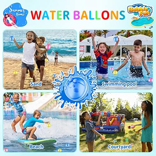 8 бр. за Многократна употреба Водни топки, Быстрозаправляемый Водна топка за деца и възрастни, Самоуплотняющиеся Магнитни Водни