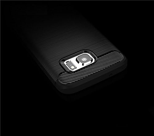 Калъф Samsung Galaxy S6, Калъф, изработени от въглеродни влакна Manyip TPU, Ултра-Тънък калъф, Лъскав нескользящий калъф със защита от пръстови