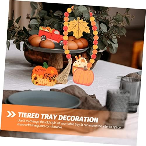 NOLITOY 1 Комплект за Декорация на Тавата за Деня на Благодарността Настолни Подноси за храна Декор на масата за Хранене Комплект