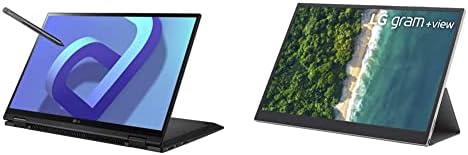 LG Пакет Грам (2022) 14T90Q-таблет-лаптоп 2 в 1, 14-инчов IPS-дисплей, процесор Intel Evo 12-то поколение i5 1240P, 16 GB LPDDR5, 512 GB