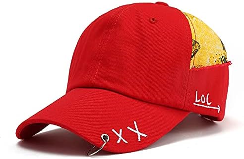 Хип-хоп бейзболна шапка с пръстени графити уличен танц регулируема шапка татко летни шапки леко отворен спорт Cap