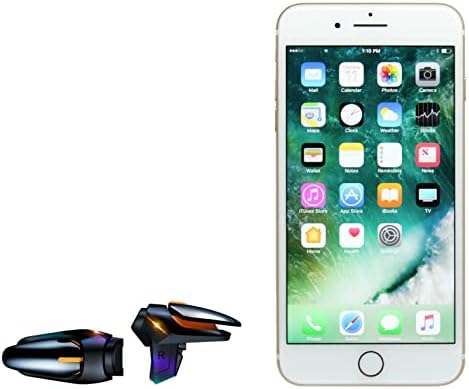 Игралното оборудване за Apple iPhone 7 Plus (Gaming Gear от BoxWave) - Автоматично включване на сензорен екран, бутон за автоматично стартиране на игри за мобилни устройства FPS за Apple