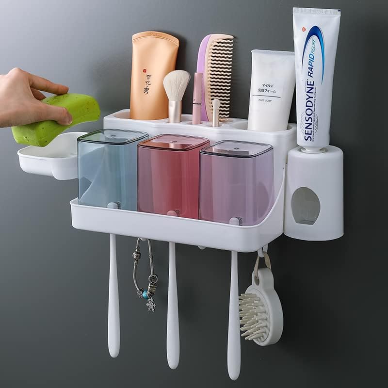 Мултифункционална поставка за четка за зъби в банята