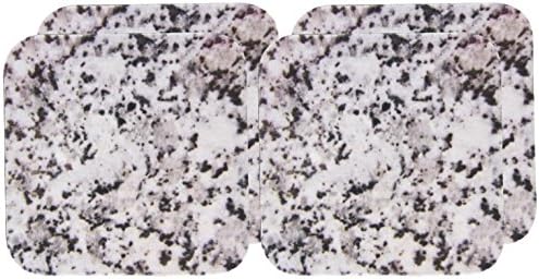 3dRose CST_157792_1 Принт с изображение на текстури Сив гранит, Сиво-черни кристали, Полиран Магматический камък, Геология,