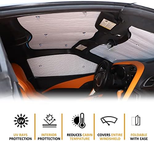 Авто Горна Козирка за Chevrolet Corvette C7 2014-2019 сенника на Горния Капак, Слънцезащитен Козирка Осигурява Защита от ултравиолетови