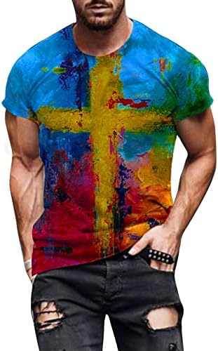 Мъжки тениски UBST Soldier с къс ръкав, Летни Тениски с Принтом Кръст на Вярата на Исус 2022, Панталони, Спортни Тениски
