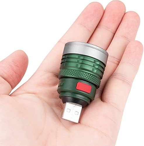 Led мини-фенерче Vagocom, ярки и мащабируеми малки фенерчета, 4 режима на джобен осветление за спешни случаи, захранва от USB-интерфейс - Аксесоари за блокове за захранване