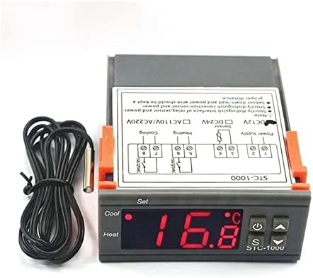 Цифров Регулатор за температура LFDecor, Термостат, Реле Инкубатор, led Сензор за отопление и охлаждане (Цвят: DC-12V)